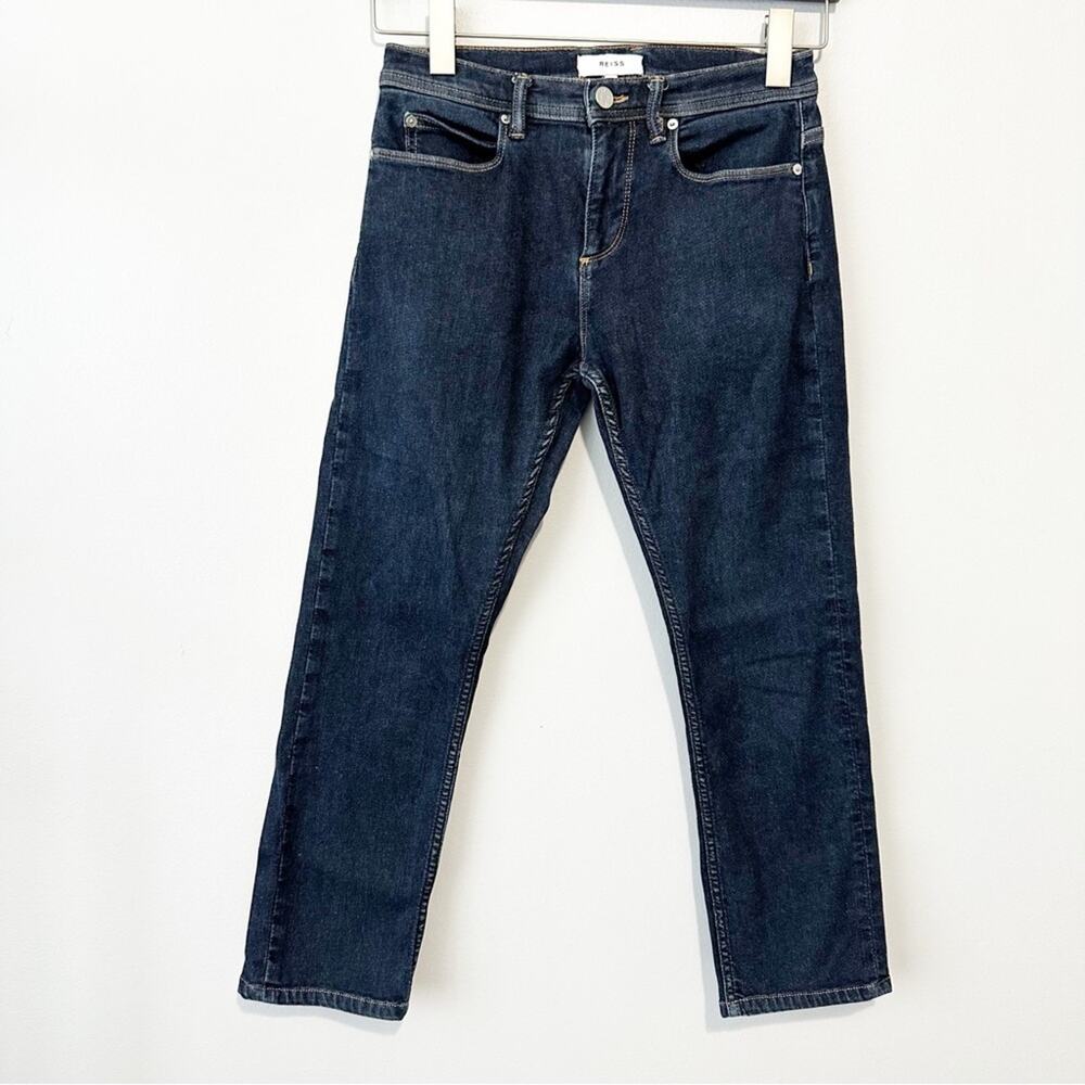 Reiss ankle jeans dark blue denim size 30